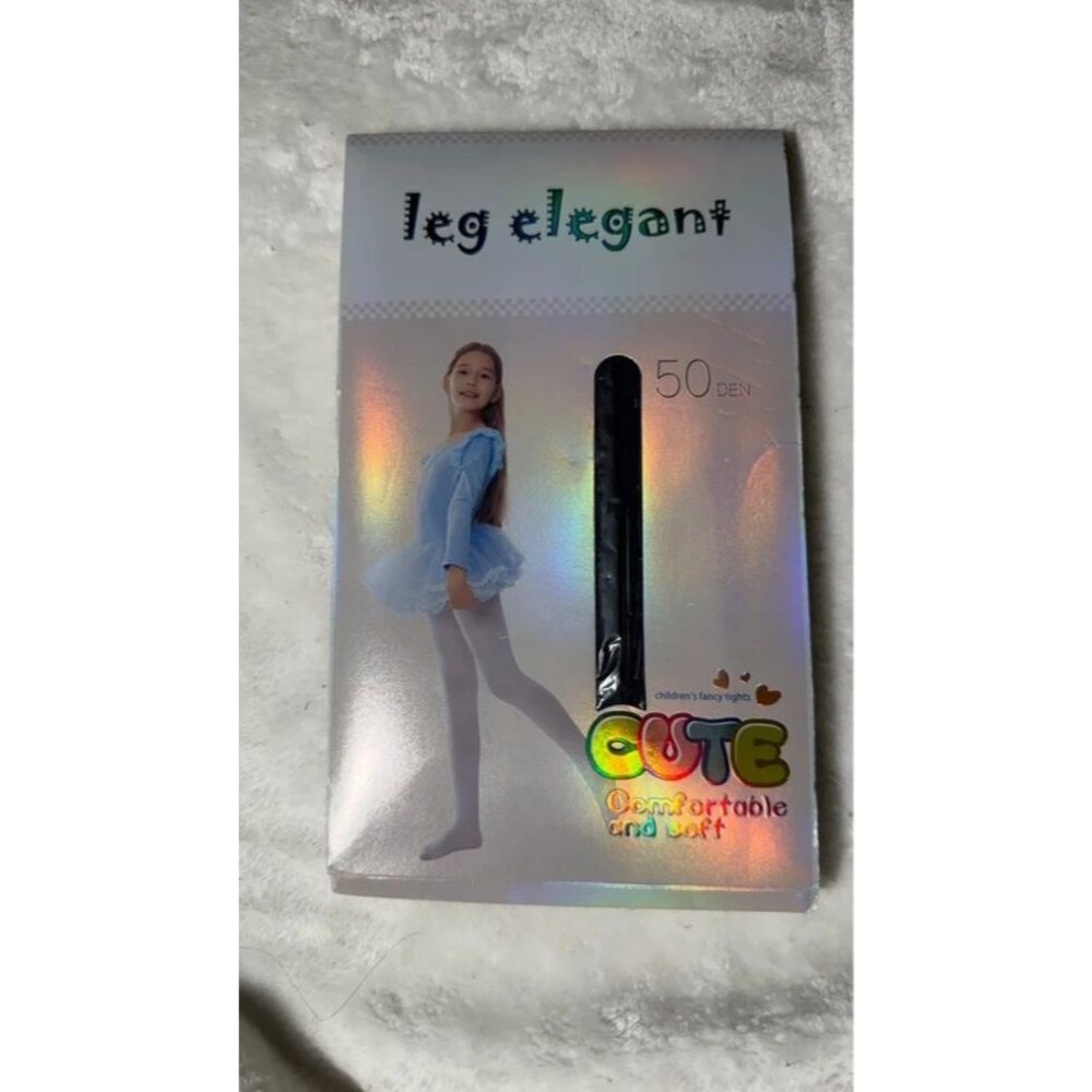 Leg Elegant Girls Ballet Dance Tights 50D Navy Size 8-10y